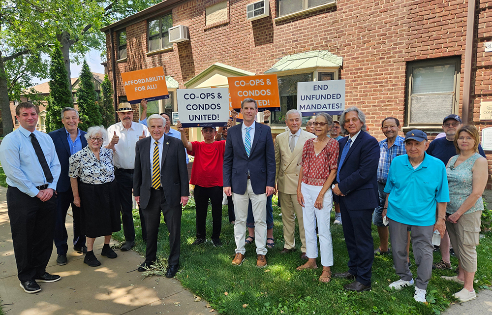 Assemblymember Braunstein, senator Stavisky, co-op leaders celebrate expansion of J-51 Program